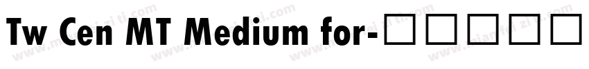 Tw Cen MT Medium for字体转换